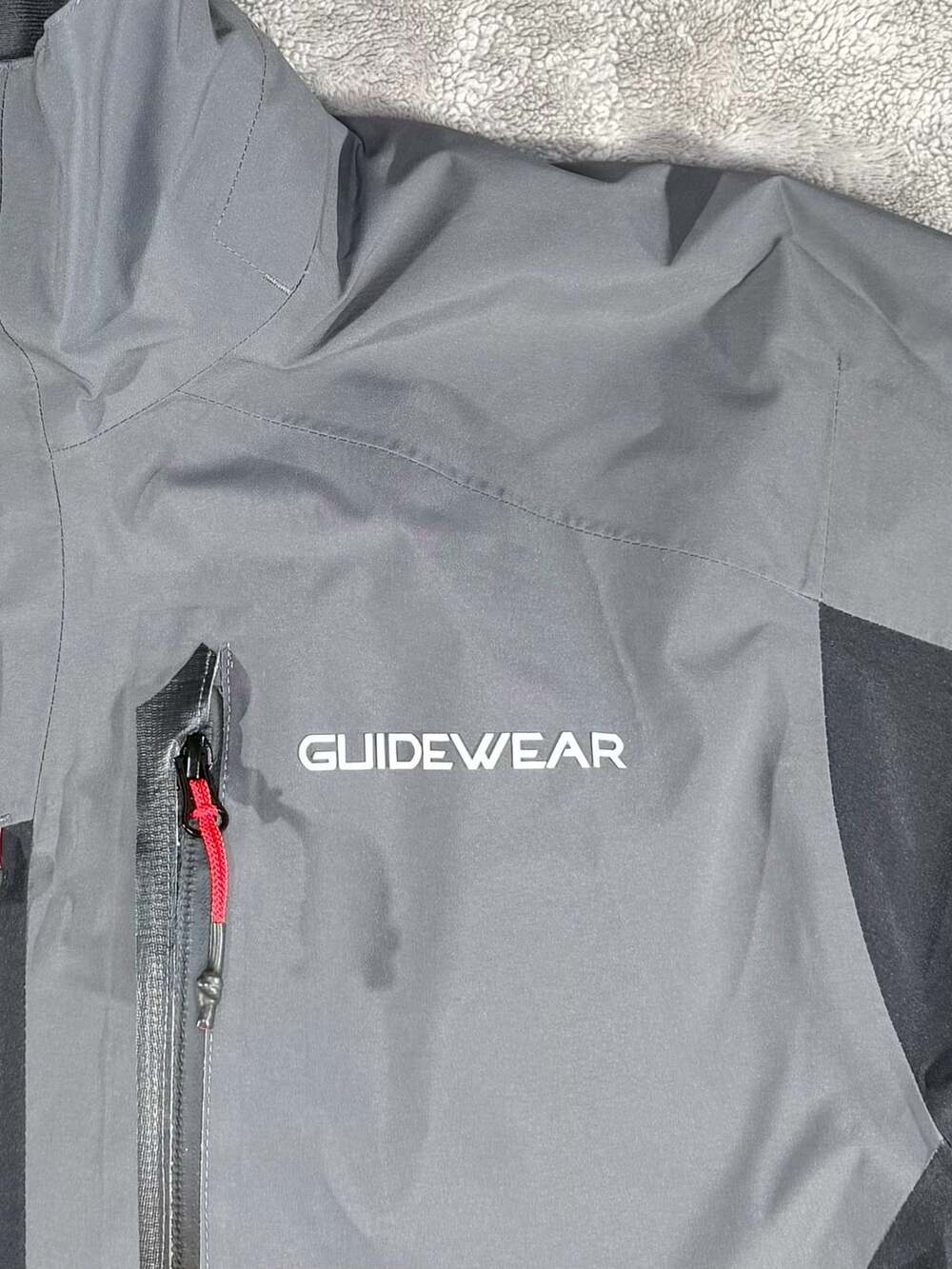 Bass Pro Shops Guidewear Insulated Jacket Size L Gore-Tex Gray Black - Picture 2 of 8